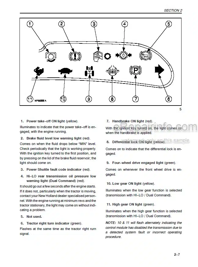 Photo 5 - New Holland TL80 TL90 TL100 Operators Manual Tractor 86900785