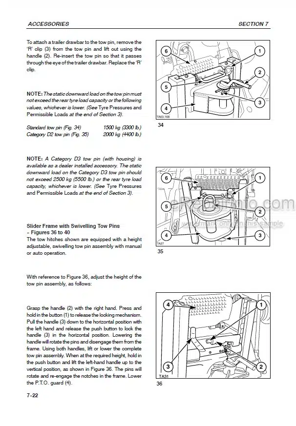 Photo 2 - New Holland TM115 TM125 TM135 TM150 TM165 Operators Manual Tractor