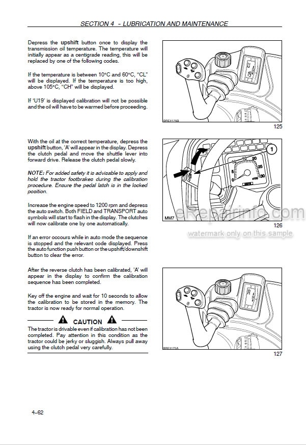 Photo 1 - New Holland TM120 TM130 TM140 TM155 TM175 TM190 Operators Manual Tractor
