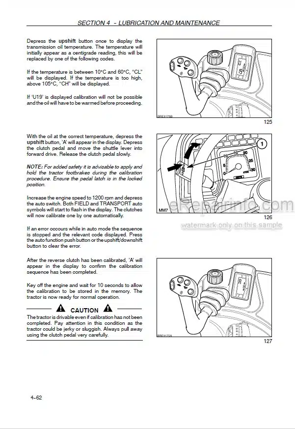 Photo 2 - New Holland TM120 TM130 TM140 TM155 TM175 TM190 Operators Manual Tractor