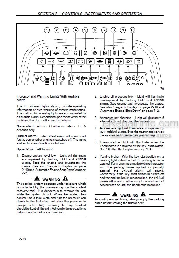 Photo 5 - New Holland TM120 TM130 TM140 TM155 TM175 TM190 Operators Manual Tractor