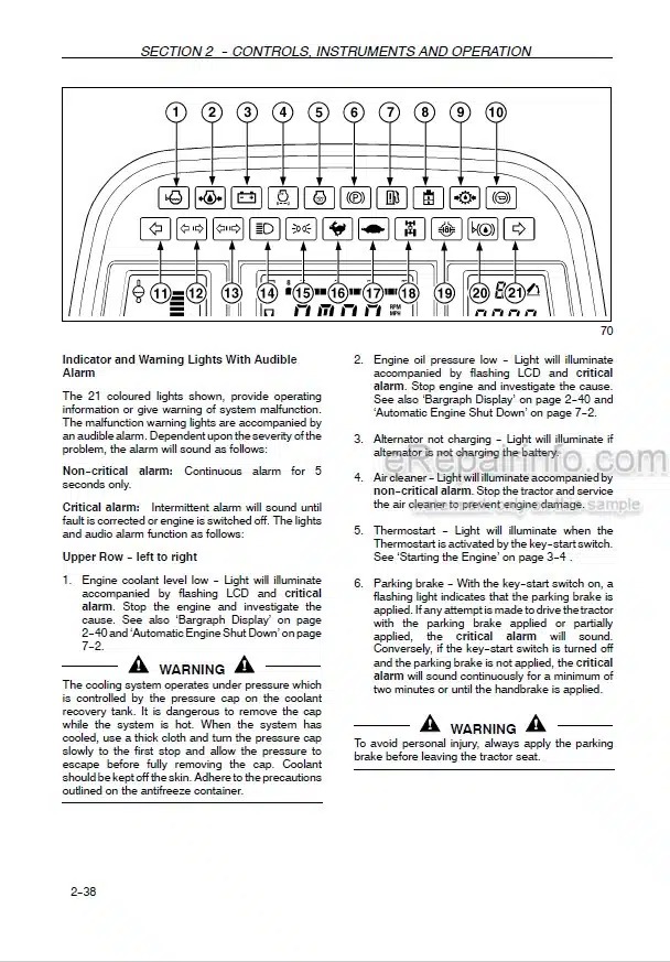 Photo 5 - New Holland TM120 TM130 TM140 TM155 TM175 TM190 Operators Manual Tractor