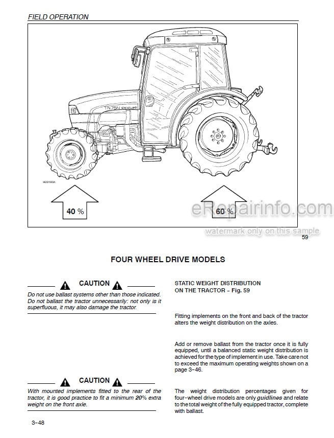 Photo 5 - New Holland TN55V TN65V TN75V TN65N TN75N Operators Manual Tractor 86620310