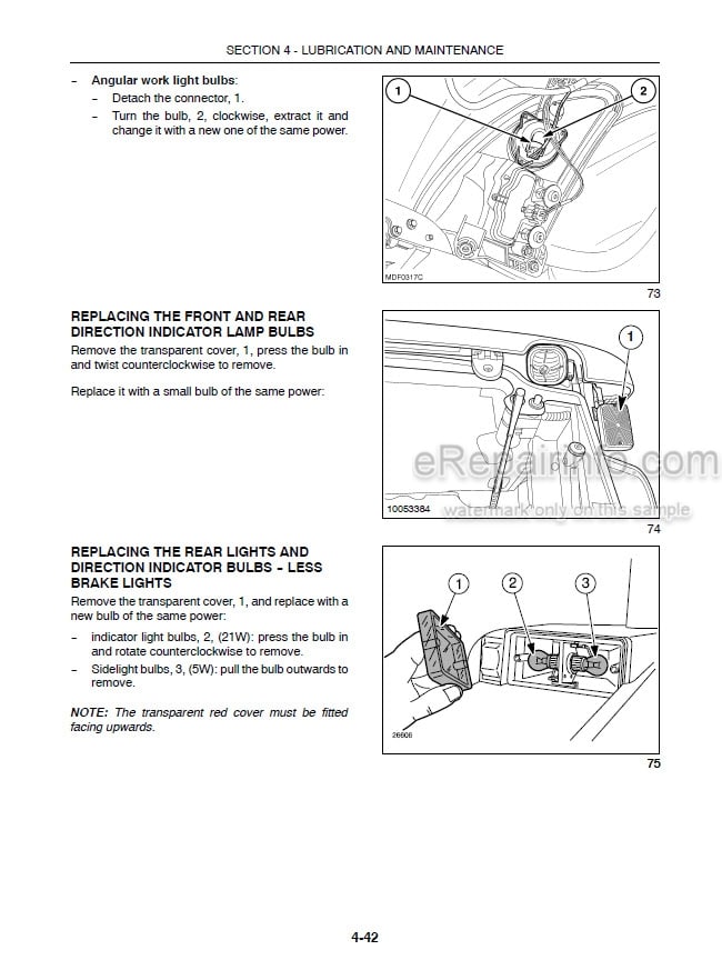 Photo 7 - New Holland TN60A TN70A TN75A Operators Manual Tractor