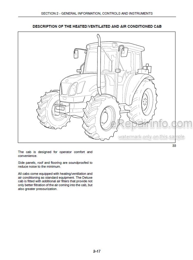 Photo 5 - New Holland TN60DA TN70DA TN75DA Operators Manual Tractor
