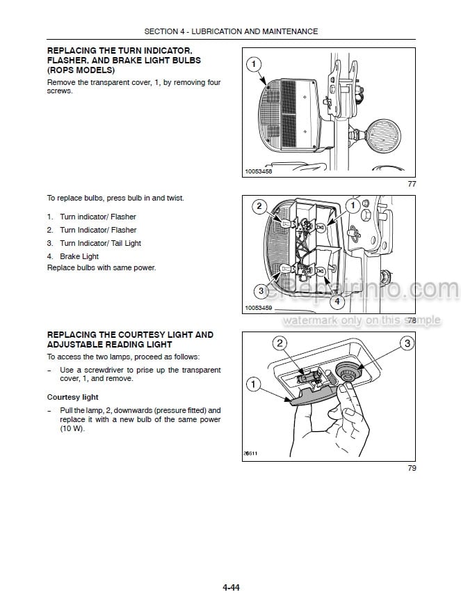 Photo 7 - New Holland TN55 TN65 TN70 TN75 Operators Manual Tractor 87033880