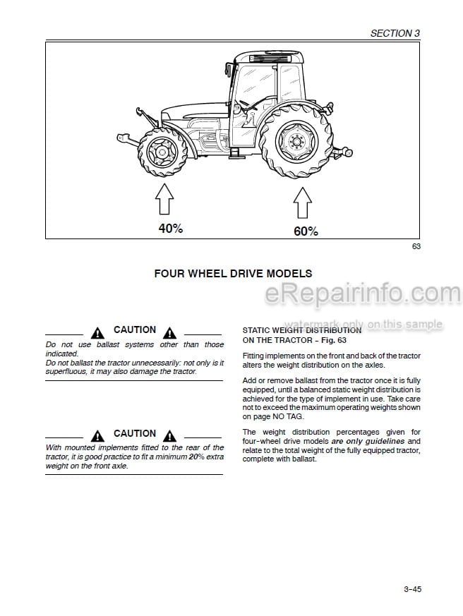 Photo 5 - New Holland TN75FA TN85FA TN95FA Operators Manual Tractor 87045591