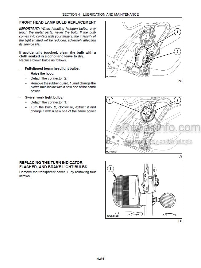 Photo 7 - New Holland TL80A TL90A TL100A Operators Manual Tractor