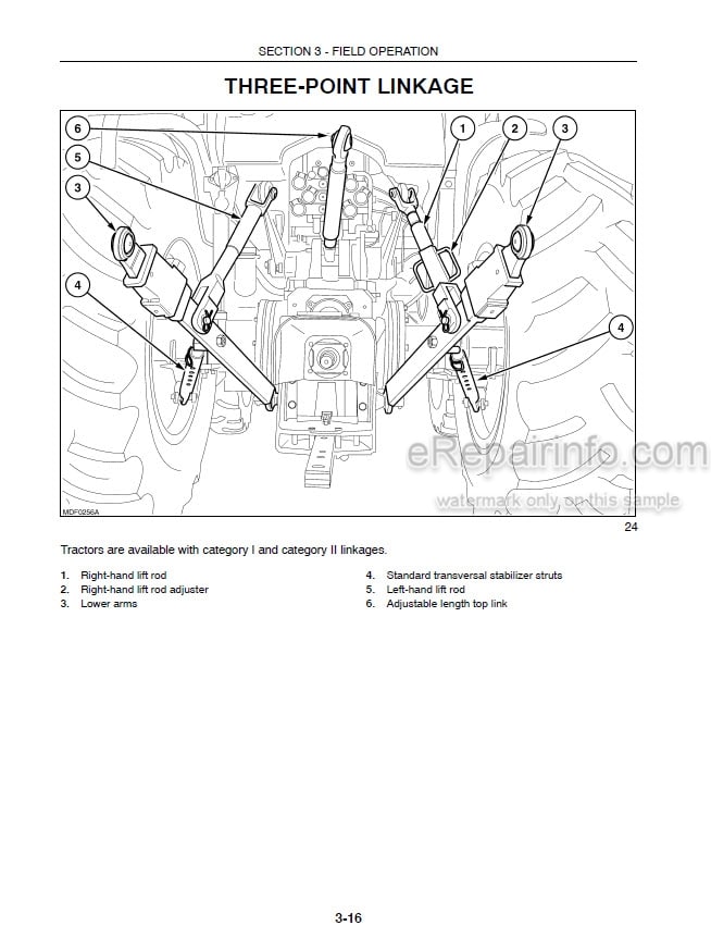 Photo 4 - New Holland TN85A TN95A Operators Manual Tractor
