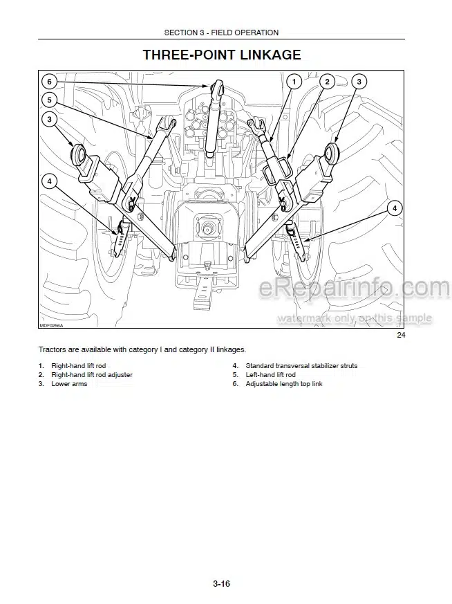 Photo 4 - New Holland TN85A TN95A Operators Manual Tractor