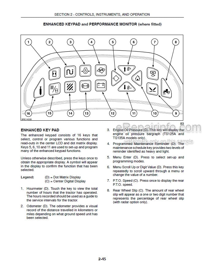 Photo 5 - New Holland TS100A TS115A TS125A TS135A Plus And Deluxe Models Operators Manual Tractor 82999233