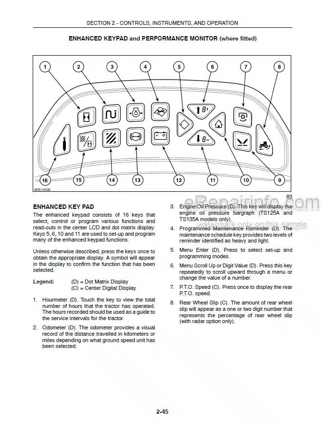 Photo 5 - New Holland TS100A TS115A TS125A TS135A Plus And Deluxe Models Operators Manual Tractor 82999233