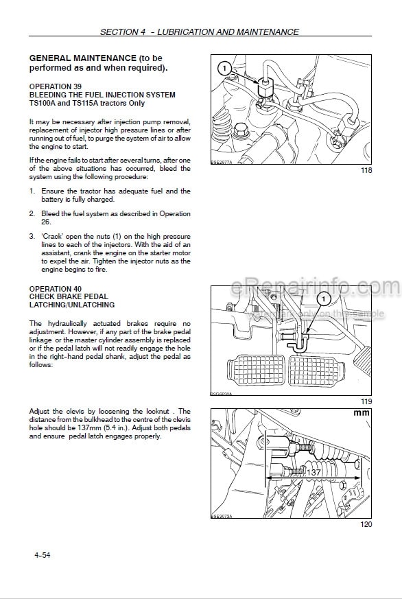 Photo 1 - New Holland TS100A TS110A TS115A TS125A TS135A TS-A Plus Operators Manual Tractor 82999105