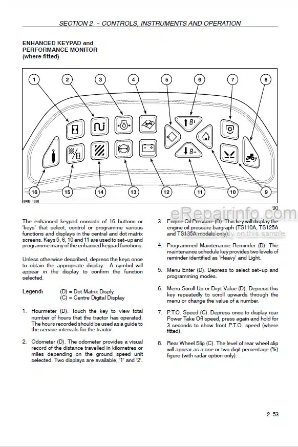 Photo 3 - New Holland TS100A TS110A TS115A TS125A TS135A TS-A Plus Operators Manual Tractor 82999105