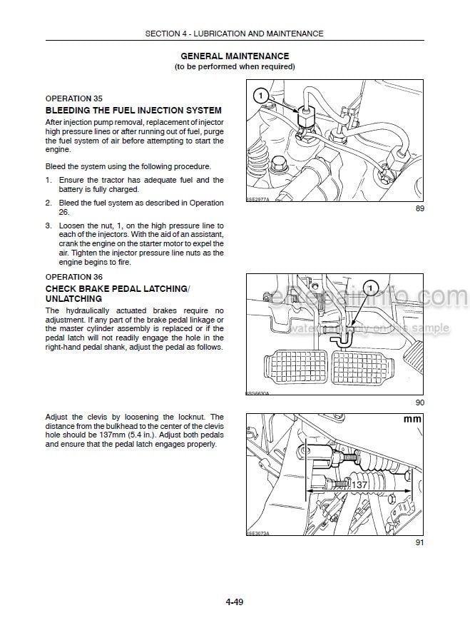 Photo 1 - New Holland TS110A TS115A TS130A Operators Manual Tractor 82999203
