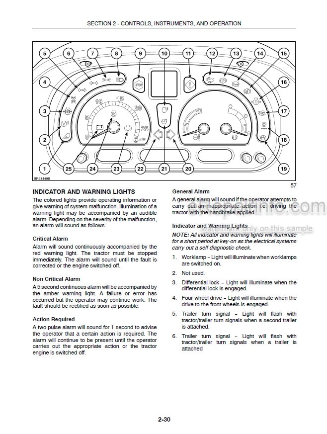 Photo 5 - New Holland TS110A TS115A TS130A Operators Manual Tractor 82999203