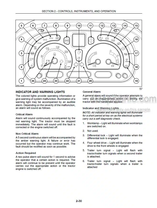 Photo 5 - New Holland TS110A TS115A TS130A Operators Manual Tractor 82999203