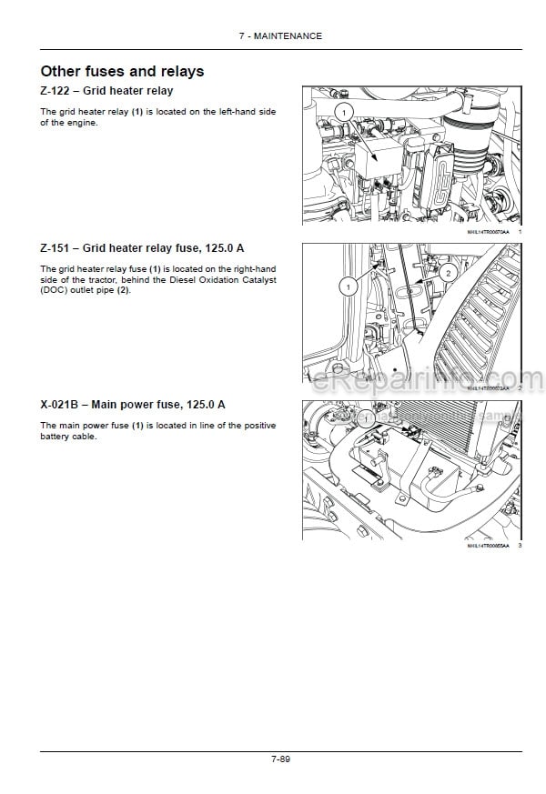 Photo 2 - New Holland TS6.110 TS6.110HC TS6.120 TS6.120HC TS6.130 TS6.140 Tier 4B Final Operators Manual Tractor