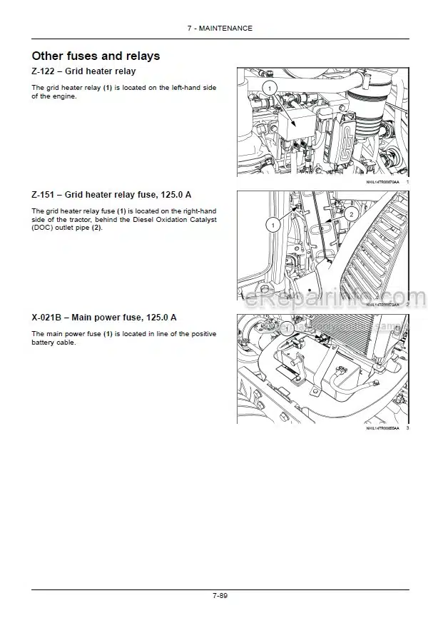 Photo 2 - New Holland TS6.110 TS6.110HC TS6.120 TS6.120HC TS6.130 TS6.140 Tier 4B Final Operators Manual Tractor