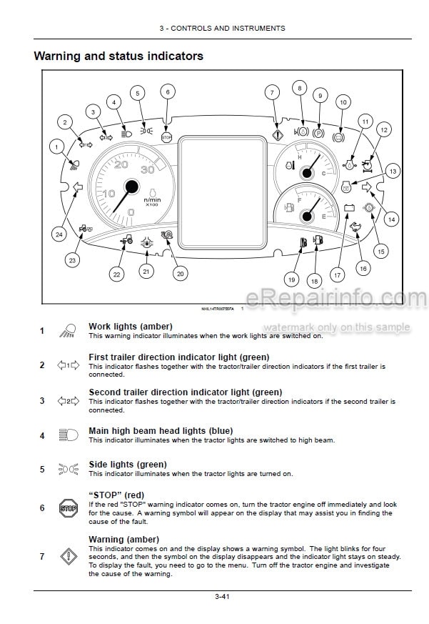 Photo 5 - New Holland TS6.110 TS6.110HC TS6.120 TS6.120HC TS6.130 TS6.140 Tier 4B Final Operators Manual Tractor
