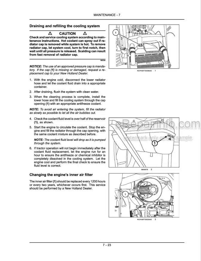 Photo 3 - New Holland TS6020 TS6030 TS6030HC Operators Manual Tractor 84279727