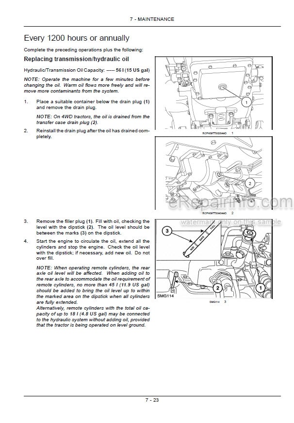 Photo 6 - New Holland Workmaster 65 75 Operators Manual Tractor 47412148