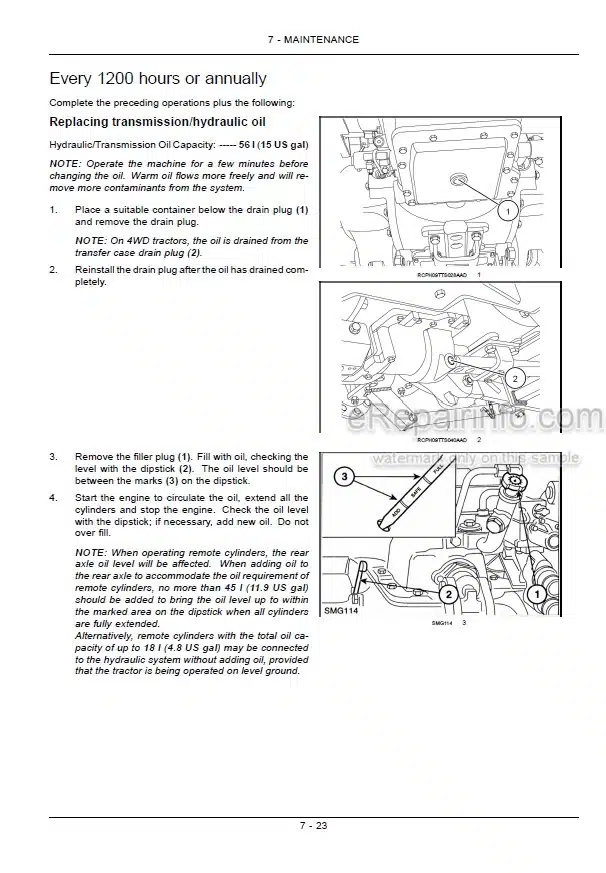 Photo 2 - New Holland TS6020 TS6030 TS6030HC Operators Manual Tractor 84497609