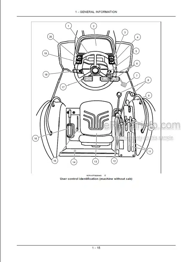Photo 5 - New Holland TS6020 TS6030 TS6030HC Operators Manual Tractor 84497609