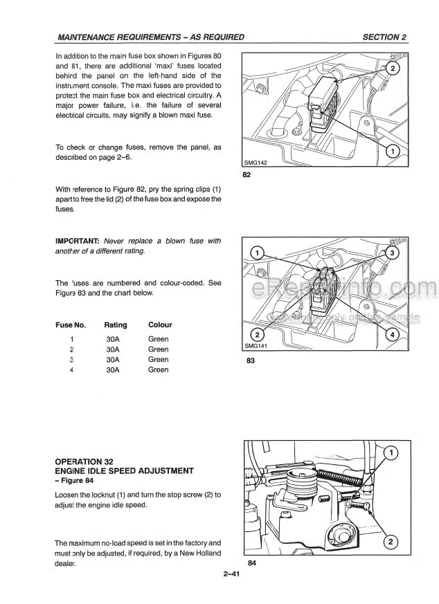 Photo 7 - New Holland TN60SA TN70SA TN75SA Operators Manual Tractor 87552876