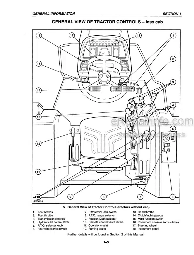 Photo 5 - New Holland TS90 TS100 TS110 Synchro Command Electroshift Operators Manual Tractor 86562959