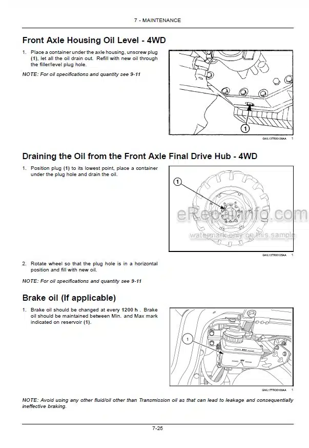 Photo 8 - New Holland TT4.55 TT4.65 TT4.75 Operators Manual Tractor 48135179