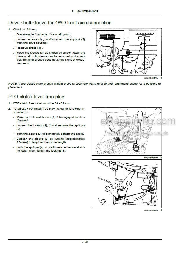 Photo 1 - New Holland TT4.80 TT4.90 Operators Manual Tractor