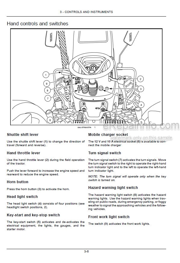 Photo 5 - New Holland TT4.80 TT4.90 Operators Manual Tractor