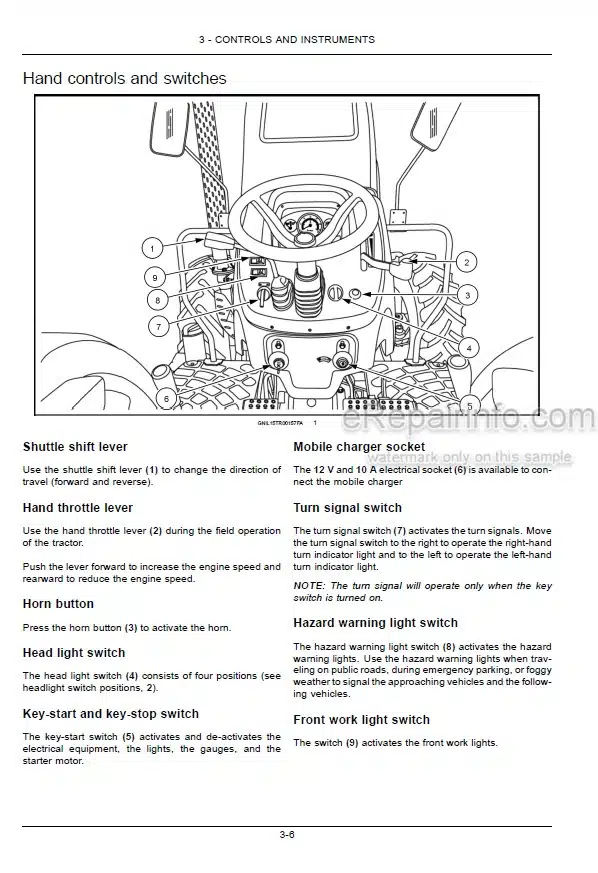 Photo 5 - New Holland TT4.80 TT4.90 Operators Manual Tractor