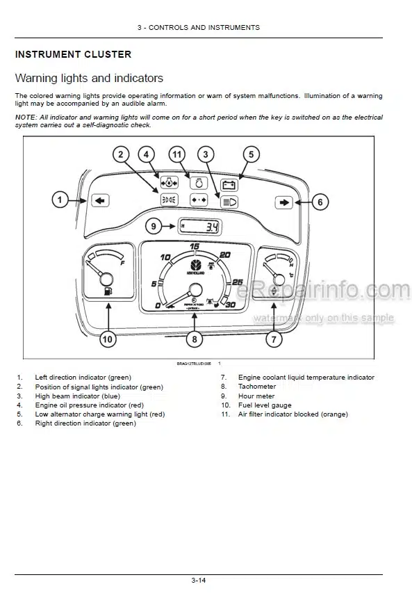 Photo 5 - New Holland TT4030 Operators Manual Tractor 84182060