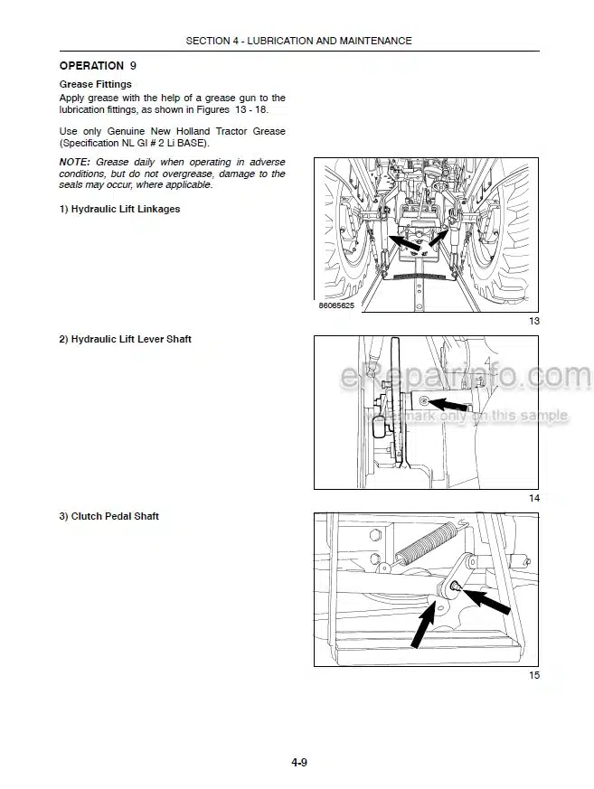 Photo 2 - New Holland TT45A TT50A Operators Manual Tractor 87473184