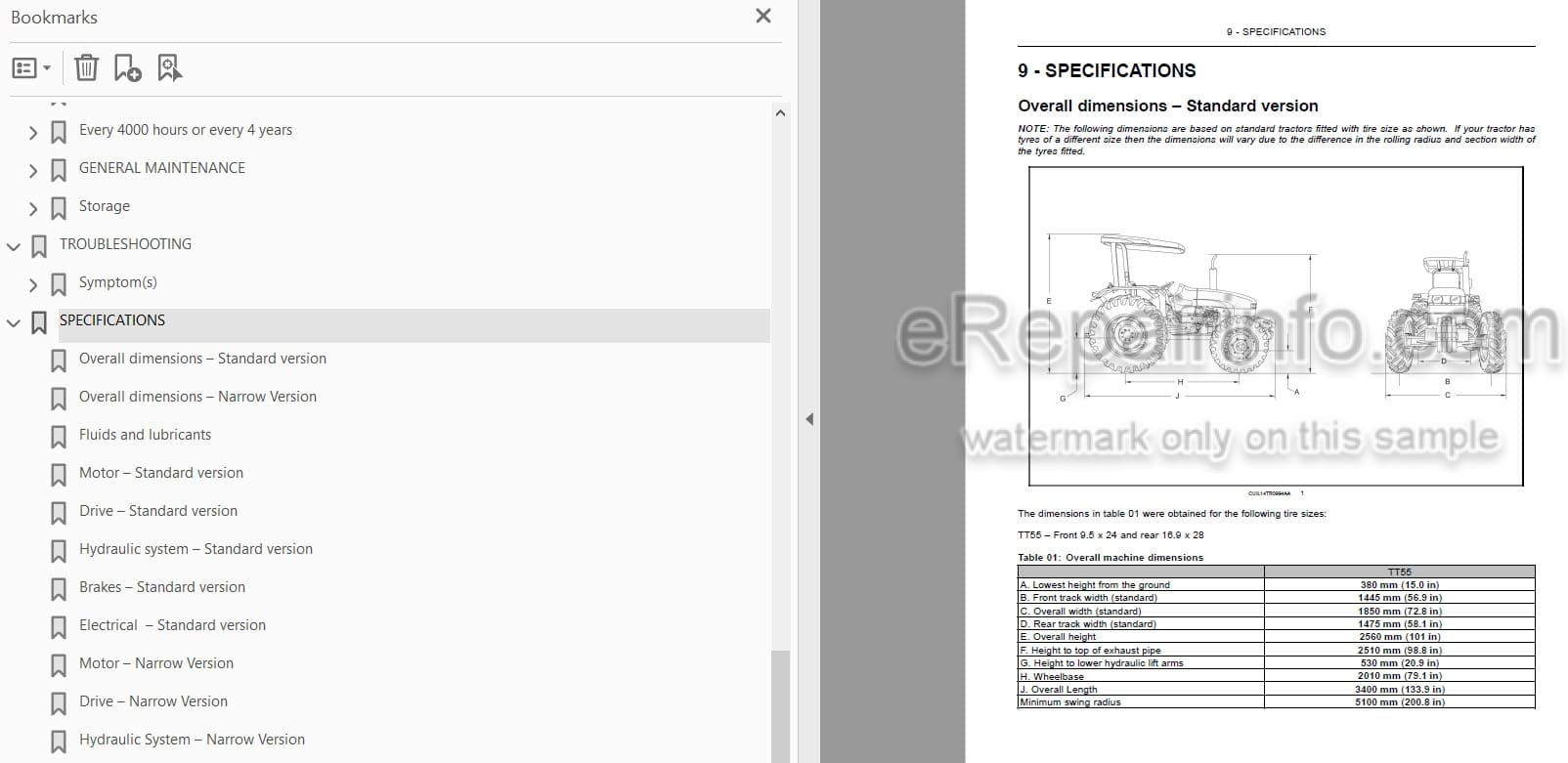 Photo 3 - New Holland TT55F TT65F TT75F TT55 TT65 TT75 Operators Manual Tractor 48140374