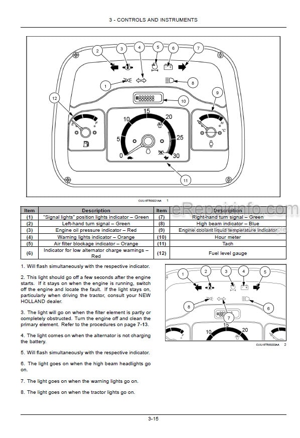 Photo 5 - New Holland TT55F TT65F TT75F TT55 TT65 TT75 Operators Manual Tractor 48140374