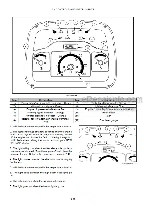 Photo 5 - New Holland TT55F TT65F TT75F TT55 TT65 TT75 Operators Manual Tractor 48140374