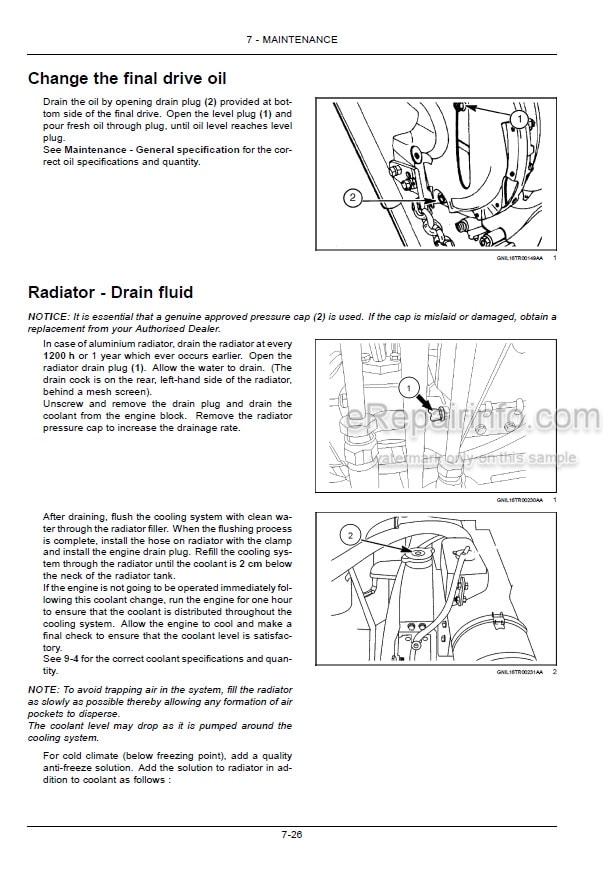 Photo 3 - New Holland TT55 TT65 TT75 Operators Manual Tractor 48135182