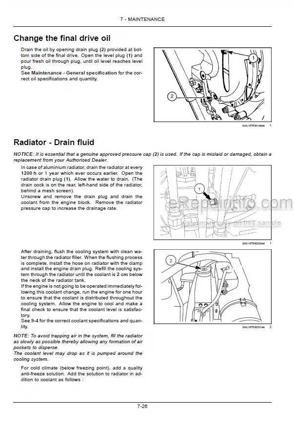 Photo 12 - New Holland TT55 TT65 TT75 Operators Manual Tractor 48135182