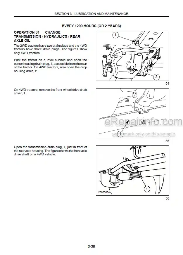Photo 11 - New Holland TT55 TT75 Operators Manual Tractor