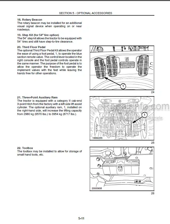 Photo 2 - New Holland TV140 Operators Manual Tractor 86640630