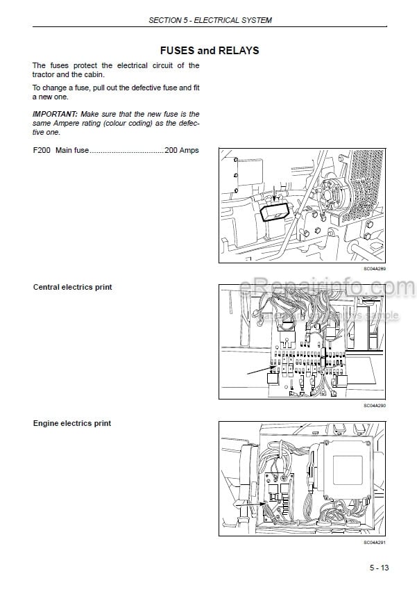 Photo 2 - New Holland TVT135 TVT145 TVT155 TVT170 TVT190 Operators Manual Tractor 6036945100