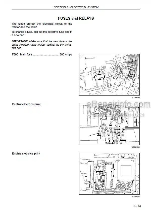 Photo 6 - New Holland TVT135 TVT145 TVT155 TVT170 TVT195 Operators Manual Tractor 6036947100