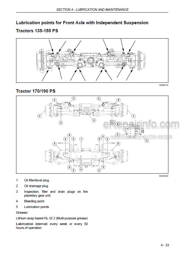 Photo 5 - New Holland TVT135 TVT145 TVT155 TVT170 TVT190 Operators Manual Tractor 6036945100