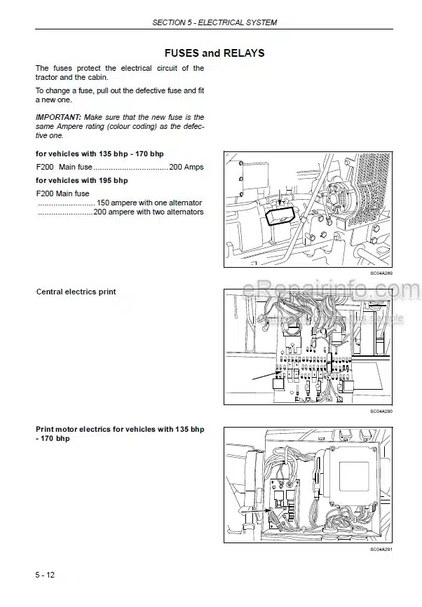 Photo 6 - New Holland TM120 TM130 TM140 TM155 TM175 TM190 Operators Manual Tractor