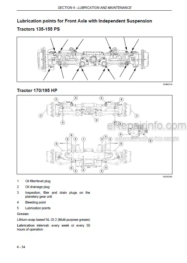Photo 5 - New Holland TVT135 TVT145 TVT155 TVT170 TVT195 Operators Manual Tractor 6036947100