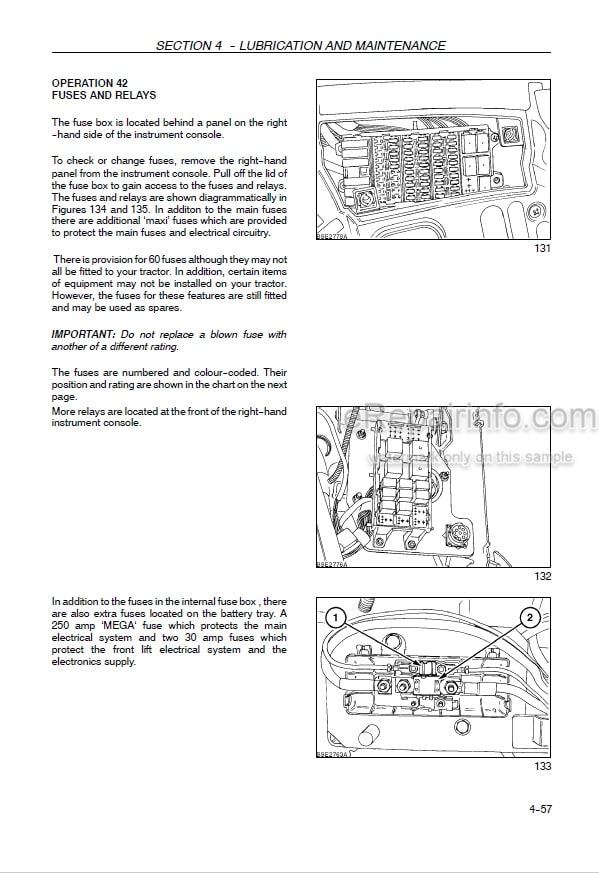 Photo 3 - New Holland TS100A TS110A TS115A TS125A TS135A Operators Manual Tractor 6045351100