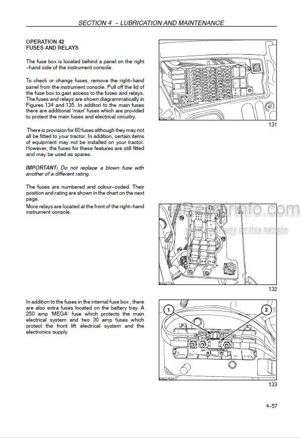 Photo 3 - New Holland TS100A TS110A TS115A TS125A TS135A Operators Manual Tractor 6045351100